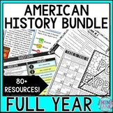 American History BUNDLE - Reading Comprehension, Colonial 