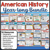 US History Curriculum Year Long Bundle