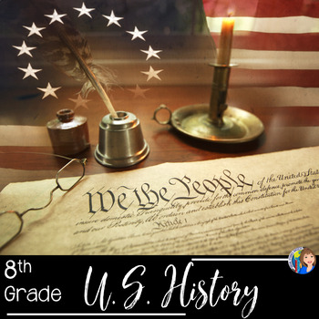 Preview of American History Year Long Bundle US History Curriculum with Google Slides