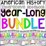 American History Year Long Interactive Notebook Graphic Or