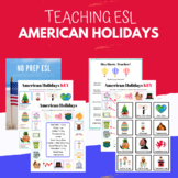 American Holidays ESL Activity and Quiz