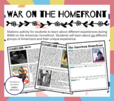 American Homefront WWII: Engaging Stations Activity!