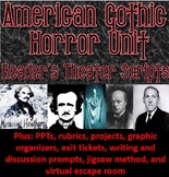 American Horror 2-3 week unit reader's theater, projects, 