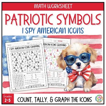 Preview of American Icon I Spy Graphing Activity Presidents Day Low-Prep Math Activity