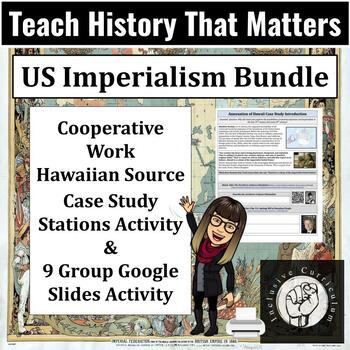 Preview of American Imperialism 2 Week Cooperative Bundle Unit, Activities, Print & Go!