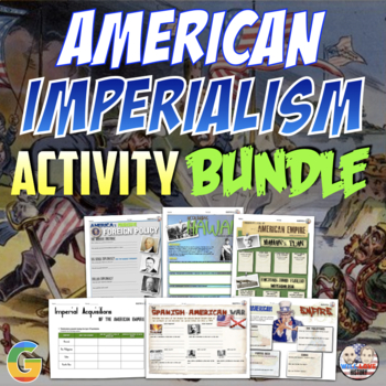 Preview of American Imperialism Unit Activity Digital Learning Bundle