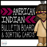 American Indian Bulletin Board & Sort Cards