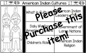 Preview of American Indian Cultures:Pearson My World Texas Social Studies Gr. 5 Ch1:L3