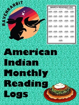 Preview of American Indian Monthly Reading Logs