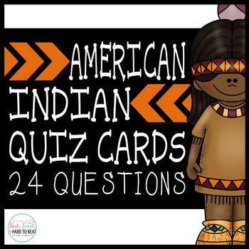 Preview of American Indian Quiz Cards Scoot