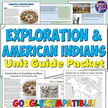 Preview of American Indians and Age of Exploration Study Guide and Unit Packet