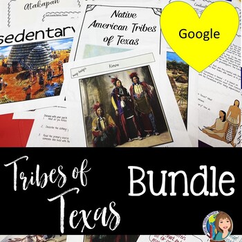 Preview of American Indians of Texas Bundle of Activities with Google Slides™