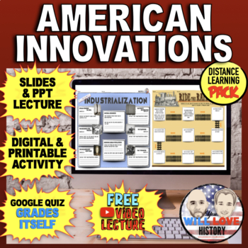 Preview of American Innovations | Industrialization and Railroads | Digital Learning Pack