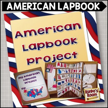 Preview of American US States Project Lapbook Activity