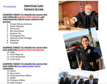 Preview of American Law: Careers OVERVIEW GOOGLE DOC