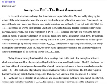Preview of American Law: Family Law STUDY GUIDE GOOGLE DOC