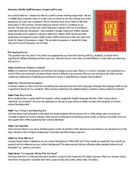 Preview of American Like Me Discussion Questions