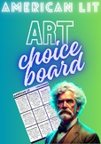 American Literature ART: Choice Board Challenge Prompts