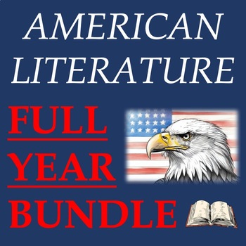 Preview of American Literature Bundle – Novel-Based Tests, Essays, & Projects for FULL YEAR