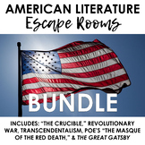 American Literature Escape Rooms BUNDLE: Crucible, Revolut