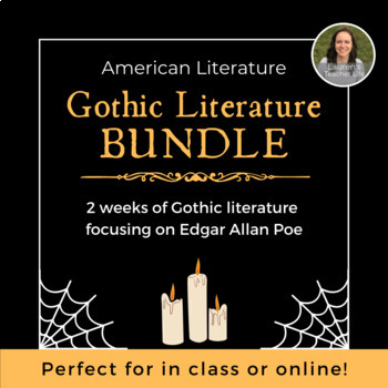 Preview of American Literature Gothic BUNDLE - 2 Weeks Edgar Allan Poe Halloween Ideas