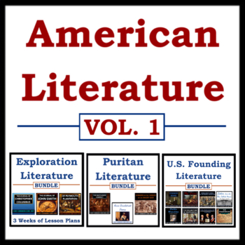 Preview of American Literature Mega Bundle: Vol. 1 - Explorers, Puritans, & Founders