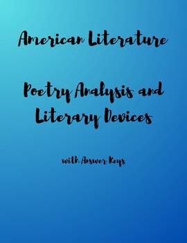 Preview of American Literature: Poetry Analysis & Figurative Language / Literary Devices