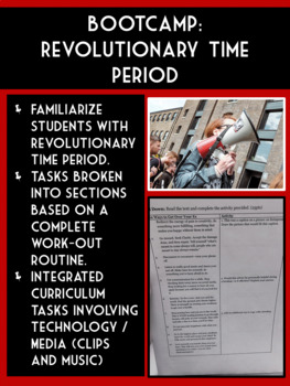 Preview of American Literature Time Period - Revolutionary Bootcamp