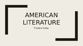 American Literature Timeline PPT