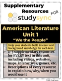 StudySync American Literature Unit 1 Supplementary Materials