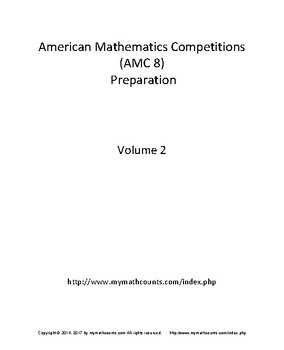 American Mathematics Competitions Amc 8 Preparation Volume 2 By Guiling Chen