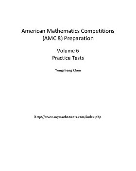 American Mathematics Competitions Amc 8 Preparation Volume 6 Practice Tests