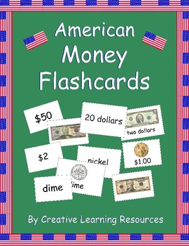 american money flashcards by creative learning resources tpt