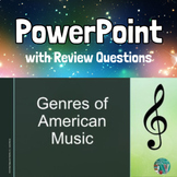 American Music Genres PowerPoint and Easel Assessment
