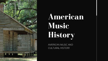 Preview of American Music History - Full Semester Course Curriculum - Bundle