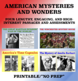 American Mysteries and Wonders: Reading Comprehension Pass