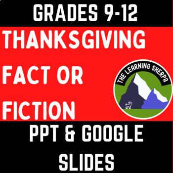 Preview of American Myths The First Thanksgiving ELA Social Studies Thanksgiving Lesson