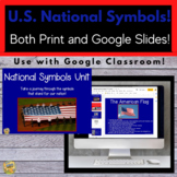 American National Symbols Unit - 9 National Symbols Print Digital