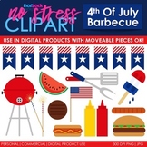 4th of July Barbecue Clip Art (Digital Use Ok!)