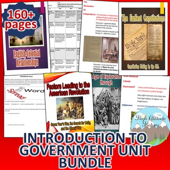 Preview of Introduction to Government Unit Bundle