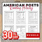 American Poets - Reading Activity Pack Bundle | National P