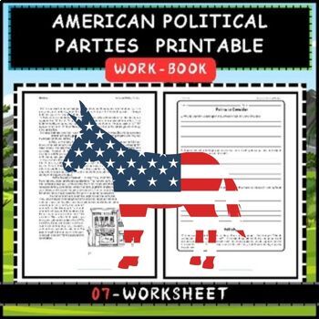 Preview of American Political Parties  Printable