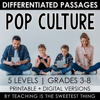 Preview of American Pop Culture: Passages - Distance Learning Compatible