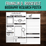 American President Biography Research Poster - Franklin D.