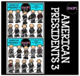 American Presidents 3 Clip Art Set {Educlips Clipart}