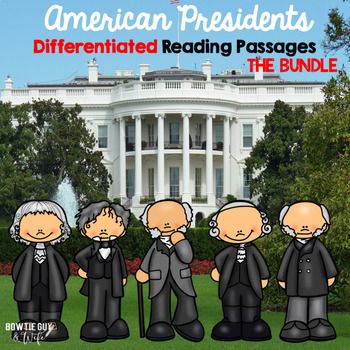 Preview of American Presidents Differentiated Passage Text Bundle