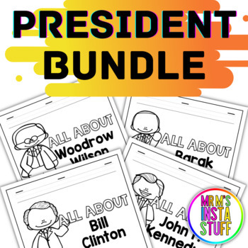 Preview of American Presidents Flipbook Research Biography Unit President's Day