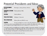 American Presidents Overview Timeline/Graphic Organizer