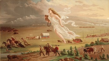 American Progress (Manifest Destiny) Painting Analysis by In the Middle