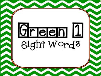 Preview of American Reading Company- Green 1 Sight Words